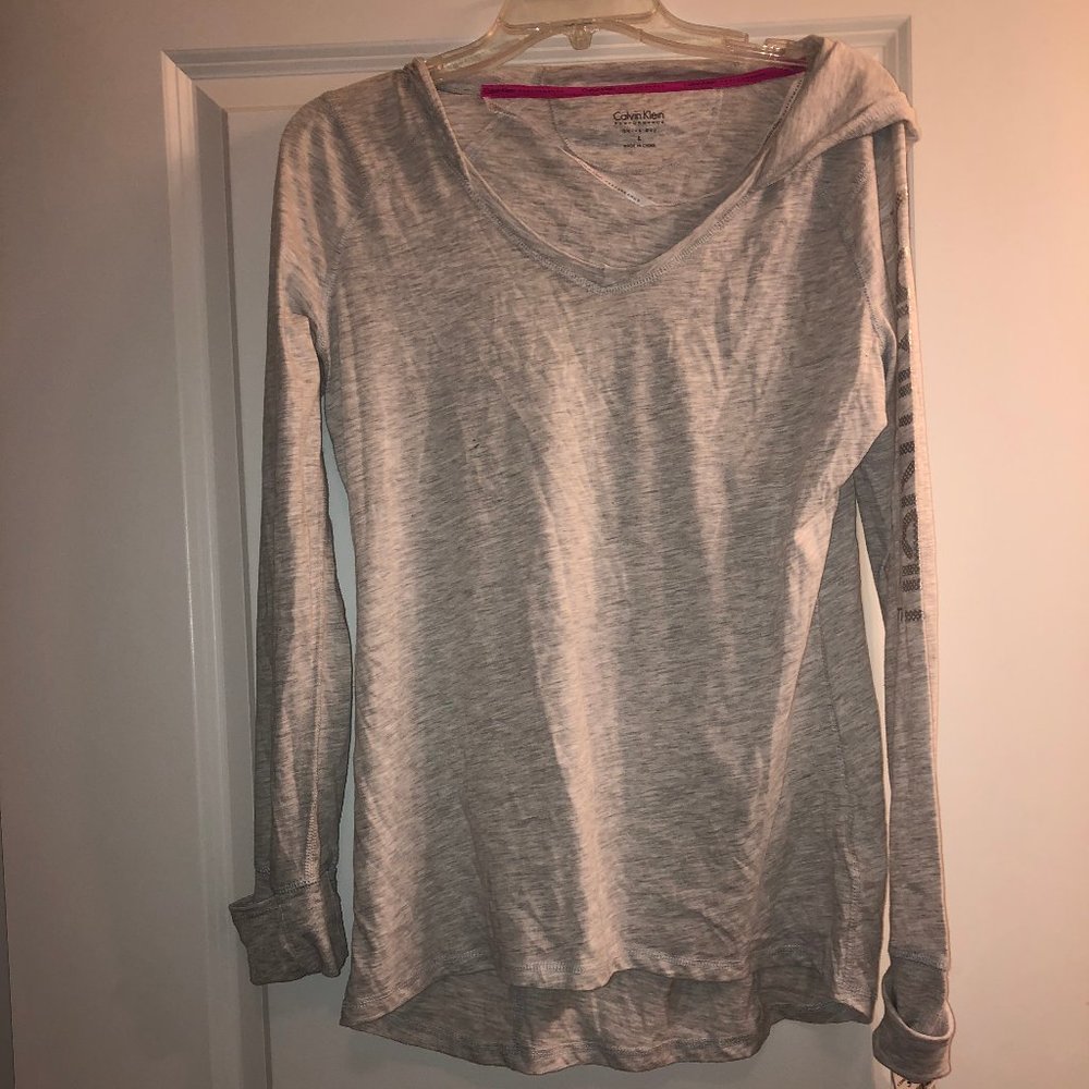 Calvin Klein Performance hooded long sleeve shirt